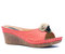 Sydney Coral Wedge Sandals - Coral