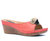 Sydney Coral Wedge Sandals - Coral