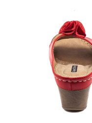 Sydney Red Wedge Sandals