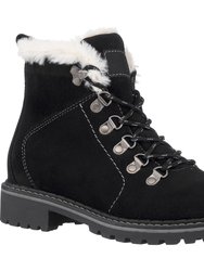 Tinsley Black Lace-Up Bootie - Black