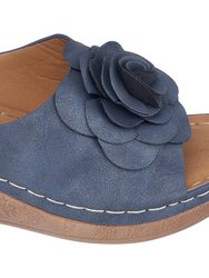 Tokyo Navy Wedge Sandals