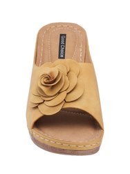 Tokyo Yellow Wedge Sandals