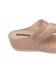 Virginia Blush Wedge Sandal