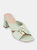 Zane Green Heeled Sandals - Green