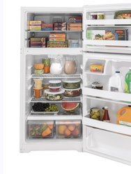 15.6 Cu. Ft. White Top-Freezer Refrigerator