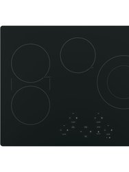 30 inch Black 4 Burner Electric Cooktop - Black