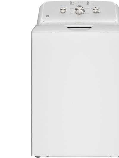 GE 4.3 Cu. Ft. White Top Load Washer with Stainless Steel Basket product