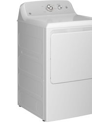 7.2 Cu. Ft. White With Silver Matte Front Load Electric Dryer