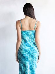 Celestial 100% Silk Slip Midi Dress
