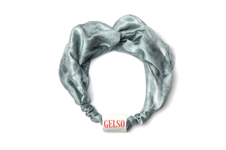 Deep Grey 100% Silk Hair Band - Deep Grey