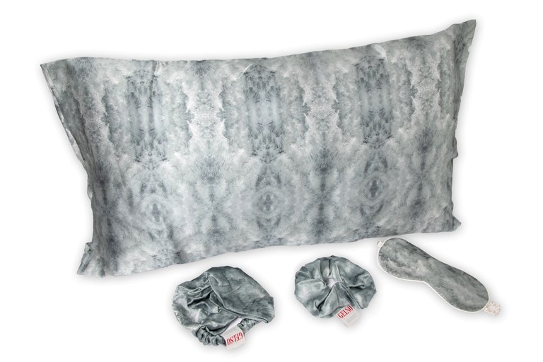 Deep Grey 100% Silk Pillow Case