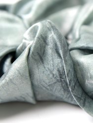 Deep Grey 100% Silk Scrunchies