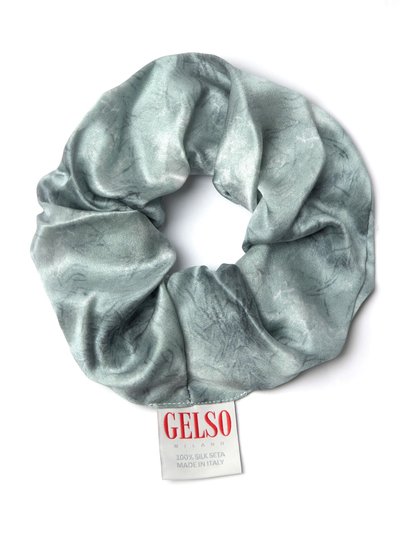 Gelso Milano Deep Grey 100% Silk Scrunchies product