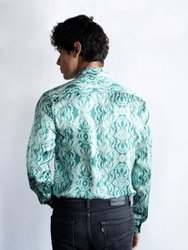 Hypnotic Green 100% Silk Shirt