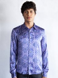 Hypnotic Purple 100% Silk Shirt