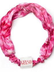 Pink Bright 100% Silk Hair Band - Pink Bright