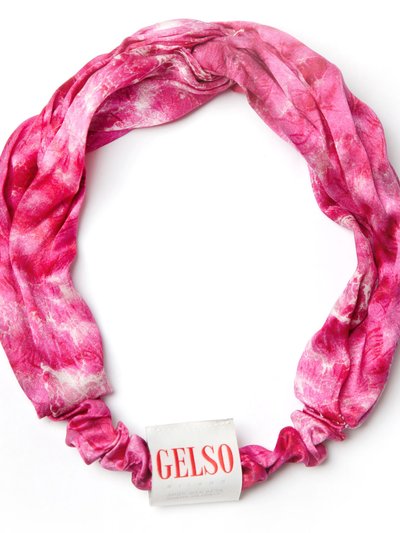 Gelso Milano Pink Bright 100% Silk Hair Band product