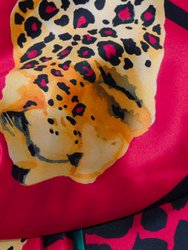 Red Leopard 100% Silk Summer Sheet