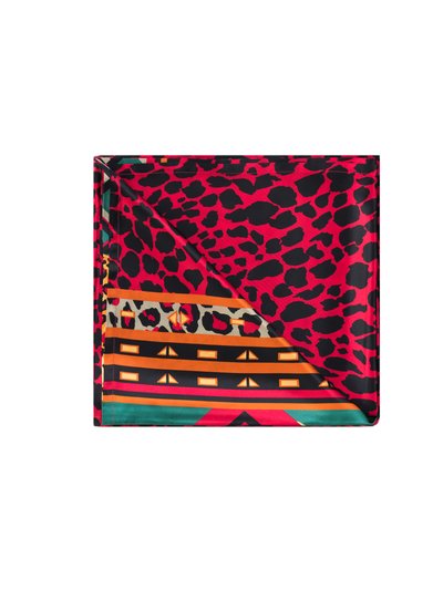 Gelso Milano Red Leopard 100% Silk Summer Sheet product