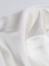White 100% Silk Bed Sheet