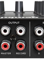 2 Channel Analog DJ Mixer