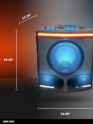 2,400 Watt Bluetooth Karaoke Party System, 8" Woofer