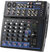 GEM-08USB Compact 8 Channel Bluetooth Audio Mixer With USB - 8 Ins, 2 Bus, 3 Band EQ