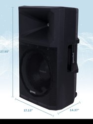 GSP-2200 15" 2200 Watt Ultra Powerful Bluetooth Peak Speaker With Built-In Media Player