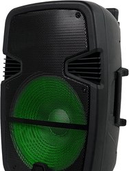 GSX-L515BTB 1000 Watts 15" LED Lit Bluetooth Speaker - Black