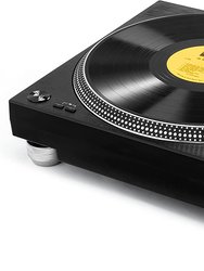 High-torque Direct Drive Professional Turntable, Aluminum Platter, S-type Tone-arm - Black