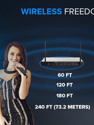 Quad Channel UHF Wireless System - Handheld