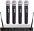 Quad Channel UHF Wireless System - Handheld - Black