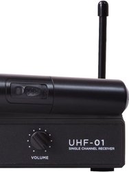 Single-Channel UHF Microphone System, UHF-01M-F2 - Black