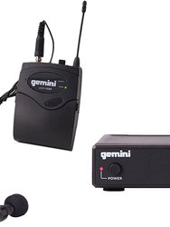 Single Channel UHF Wireless System - Headset/Lavalier - Black