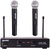 UHF-02M 2-Channel Wireless Handheld Microphone System S12 - Black