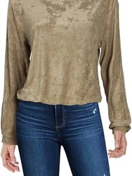 Alyssa Terry Pullover Sweatshirt - Army