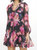 Janelle Tiered Mini Dress - Blurred Floral