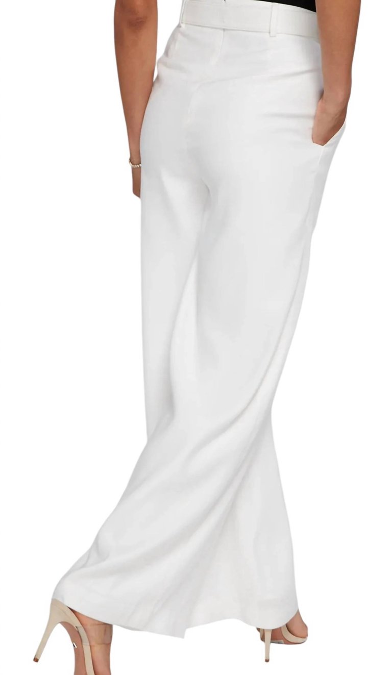 Jessamin Wide Leg Pants In Ecru