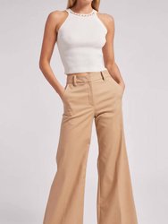 Mavis Gabardine Pant - Taupe