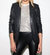 Millie Vegan Leather Blazer - Black