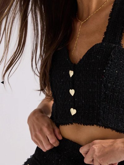 Generation Love Mina Cropped Tweed Top product