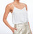 Rory Crystal Silk Camisole Top - White