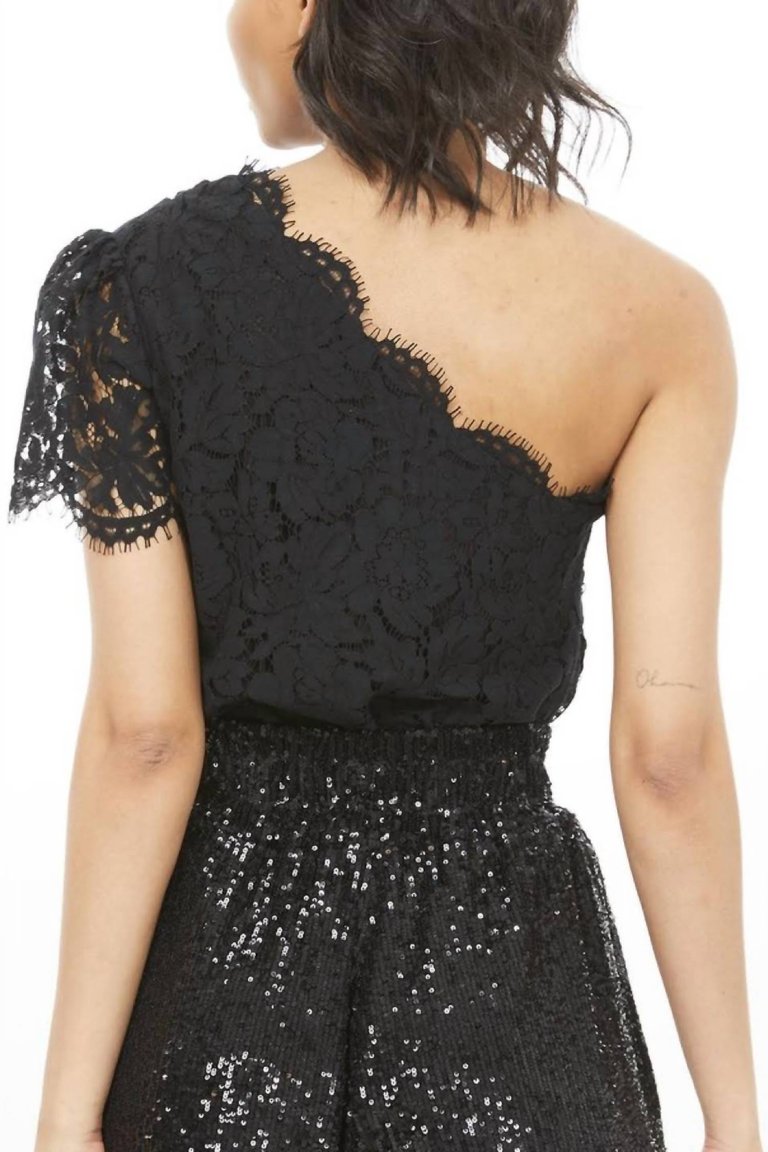 Serita Lace One Shoulder Top