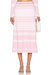 Women's Tiana Knit Sweater Skirt In Pink Stripe