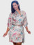 Amelie Silk Kimono Robe - Multi