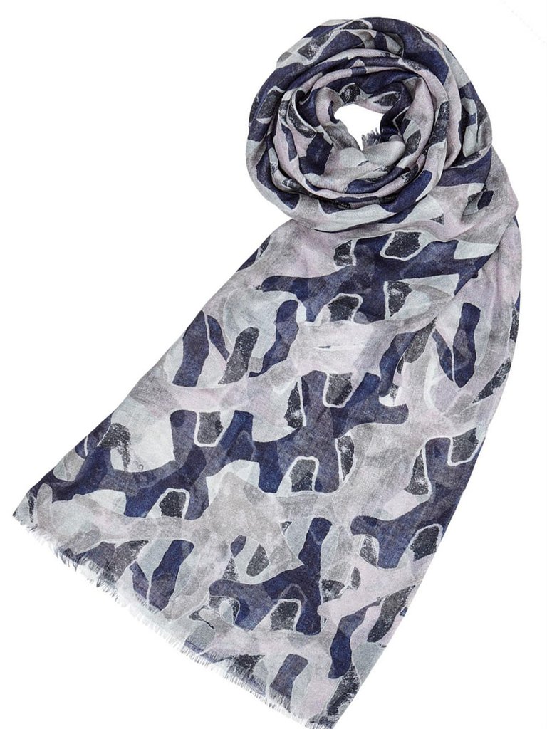 Bamboo Scarf - Blue Multi