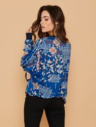 Constaninole Blue Bomber Jacket