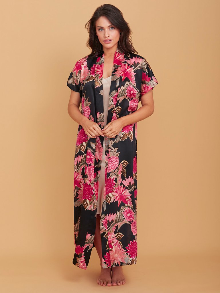 Coralina Silk Kimono Robe