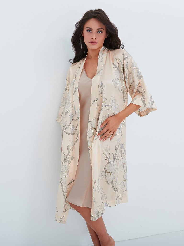 Iris May Silk Kimono Robe