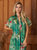 Jade Lily Silk Kimono Robe